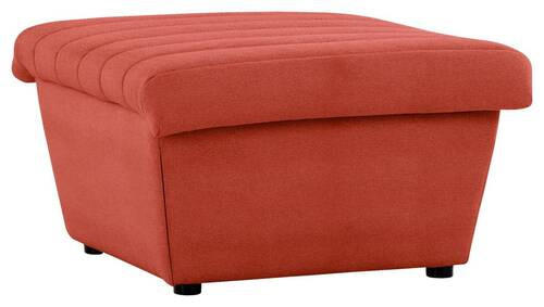 HOCKER Webstoff Orange  - Schwarz/Orange, Design, Kunststoff/Textil (74/43/85cm) - LOOKS by W.Joop