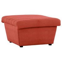 HOCKER in Textil Orange  - Schwarz/Orange, Design, Kunststoff/Textil (74/43/85cm) - LOOKS by W.Joop