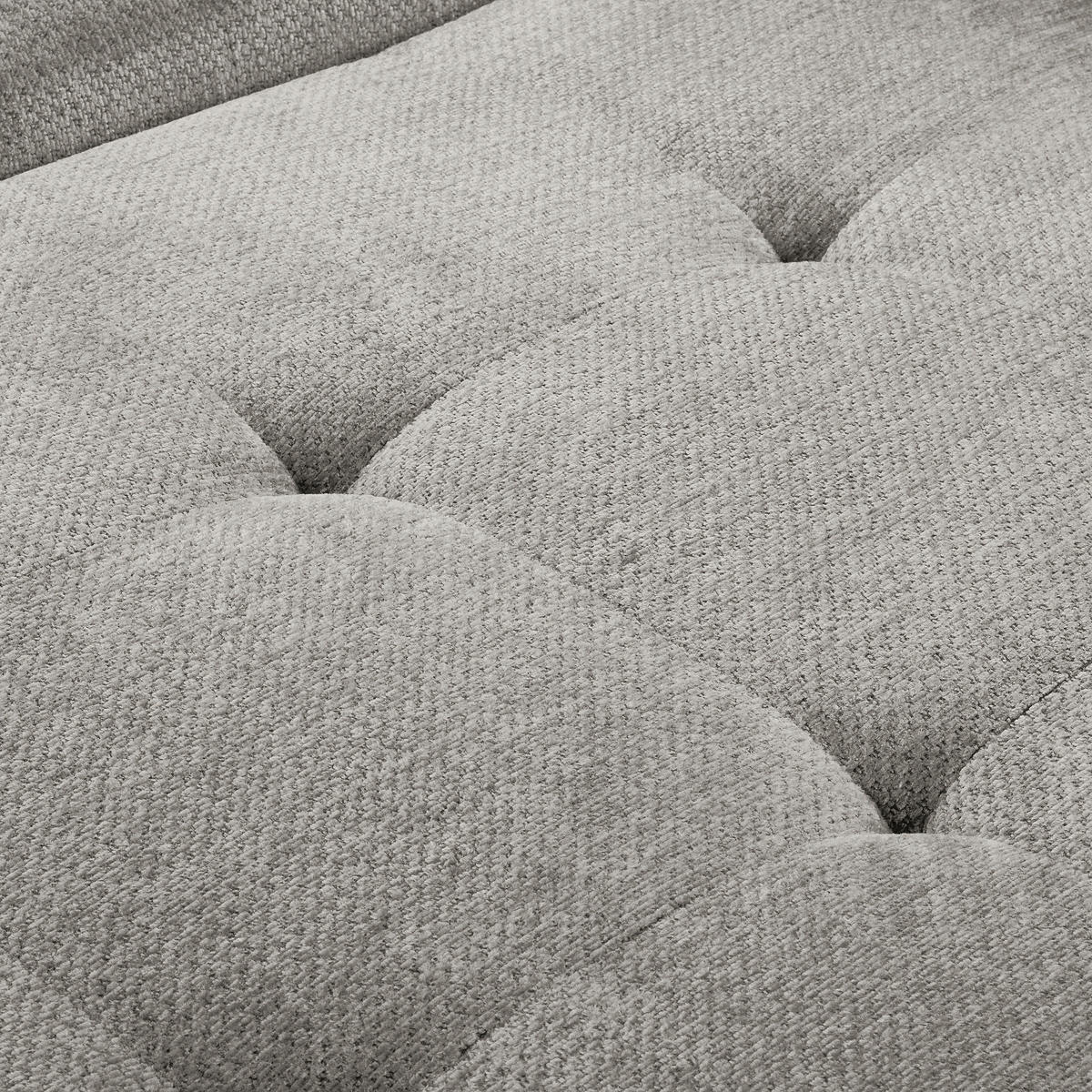 ECKSOFA  Webstoff Grau  - Schwarz/Grau, Design, Textil/Metall (195/268cm) - Livetastic