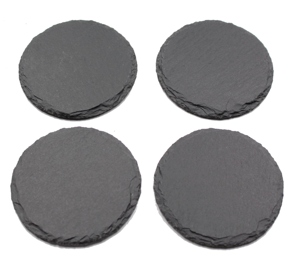 UNTERSETZERSET  10 cm - Schwarz, Basics, Stein (10cm) - Ambia Home