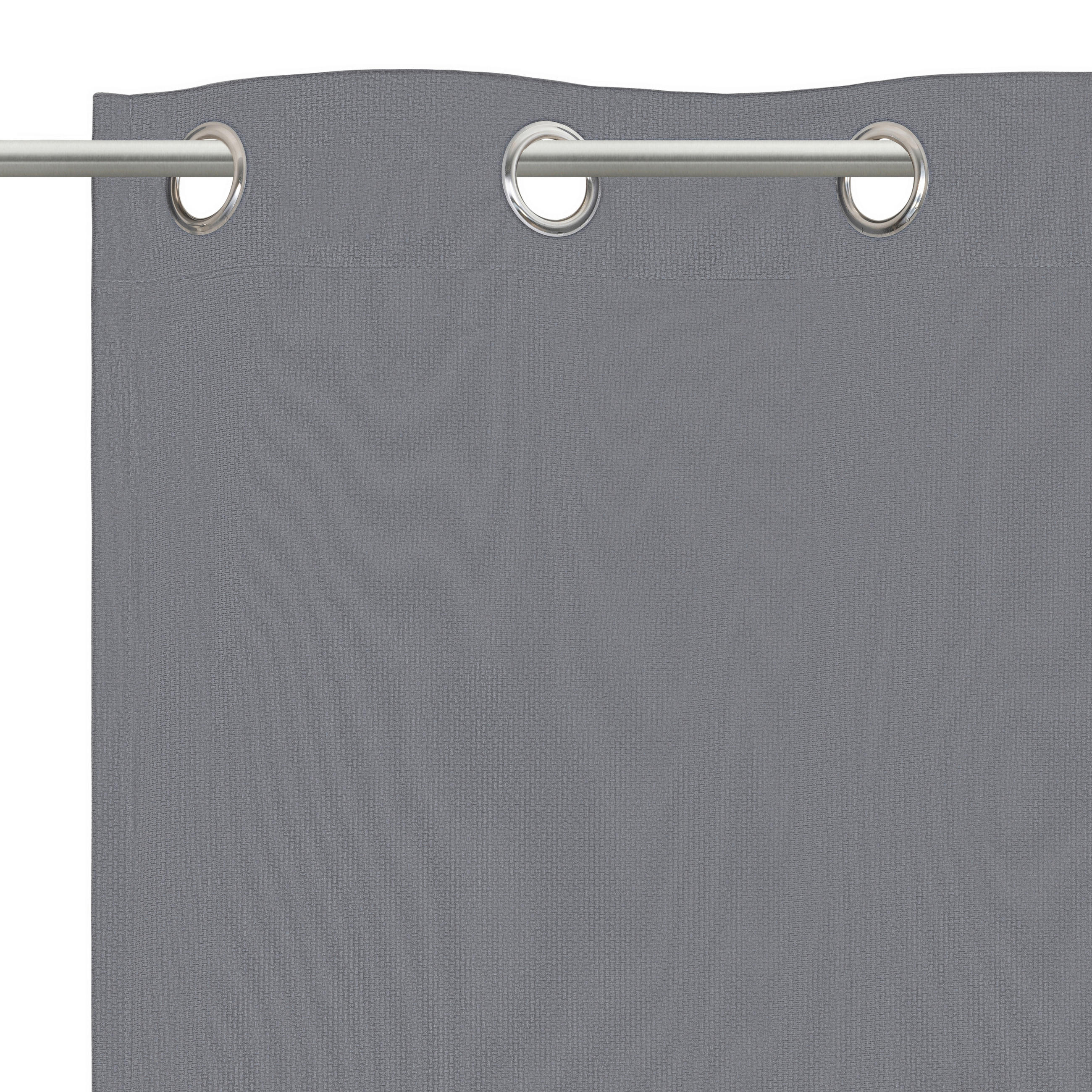 ÖSENSCHAL STAMPA blickdicht 135/245 cm   - Grau, Design, Textil (135/245cm) - Esposa