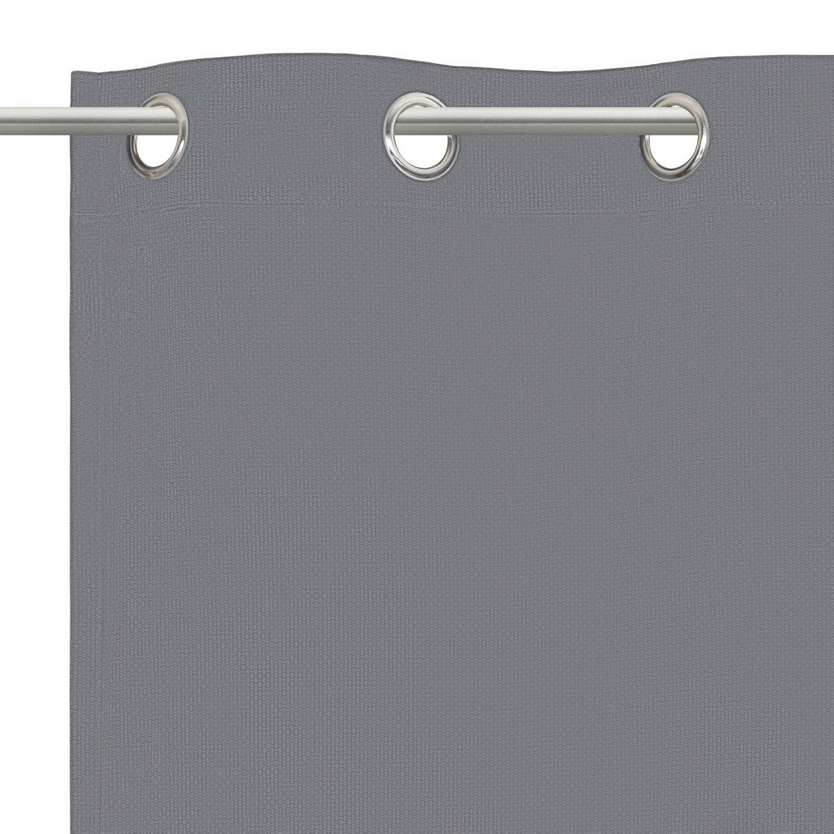 ÖSENSCHAL STAMPA blickdicht 135/245 cm   - Grau, Design, Textil (135/245cm) - Esposa