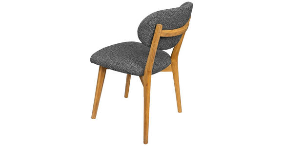 STUHL  Stoffauswahl Webstoff  - Eichefarben/Dunkelgrau, MODERN, Holz/Textil (51/86/60cm) - Carryhome