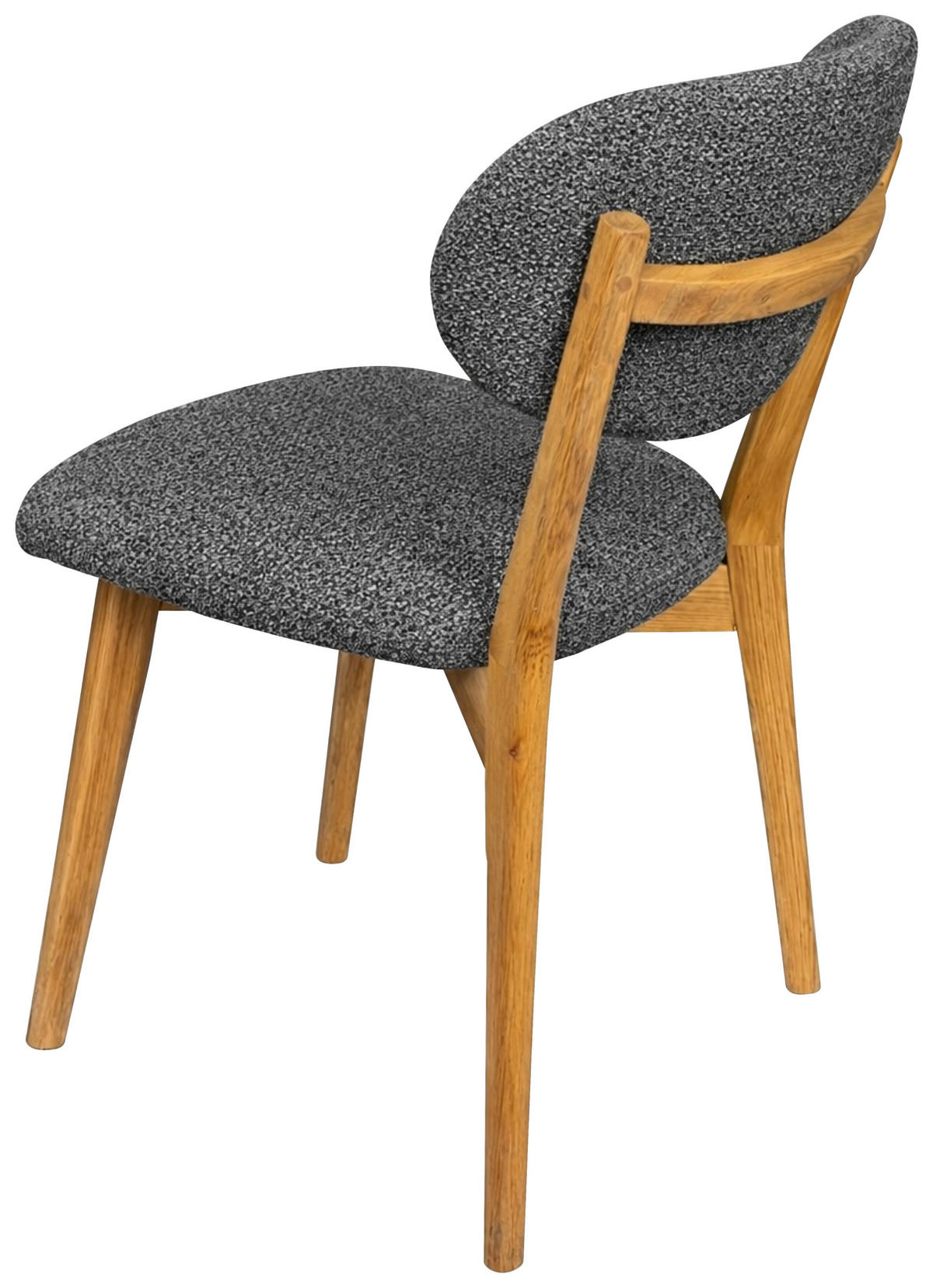 STUHL  Stoffauswahl Webstoff  - Eichefarben/Dunkelgrau, MODERN, Holz/Textil (51/86/60cm) - Carryhome