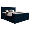 BOXSPRINGBETT 180/200 cm  in Dunkelblau  - Schwarz/Dunkelblau, Design, Kunststoff/Textil (180/200cm) - Esposa