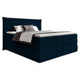 BOXSPRINGBETT 180/200 cm  in Dunkelblau  - Schwarz/Dunkelblau, Design, Kunststoff/Textil (180/200cm) - Esposa