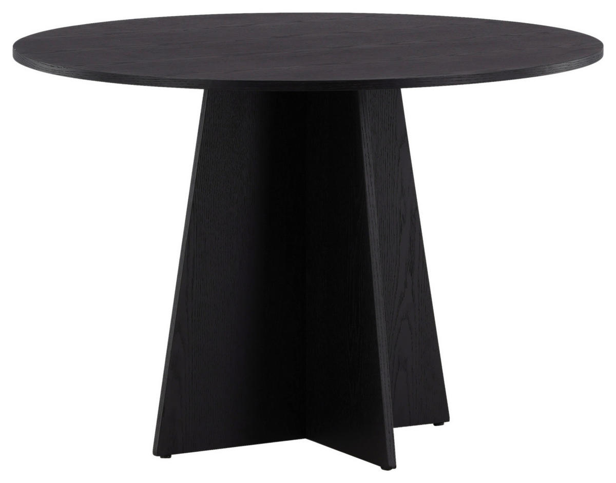 ESSTISCH in Holz 110/110/75 cm  - Schwarz, Design, Holz (110/110/75cm) - Livetastic