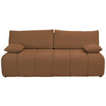 BOXSPRINGSOFA in Chenille Rostfarben  - Rostfarben/Schwarz, MODERN, Kunststoff/Textil (210/72/105cm) - Cantus