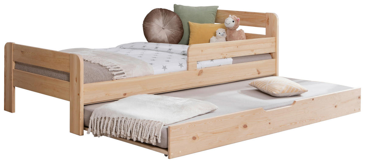 AUSZIEHBETT 90/200 cm  in Naturfarben  - Naturfarben, MODERN, Holz (90/200cm) - MID.YOU