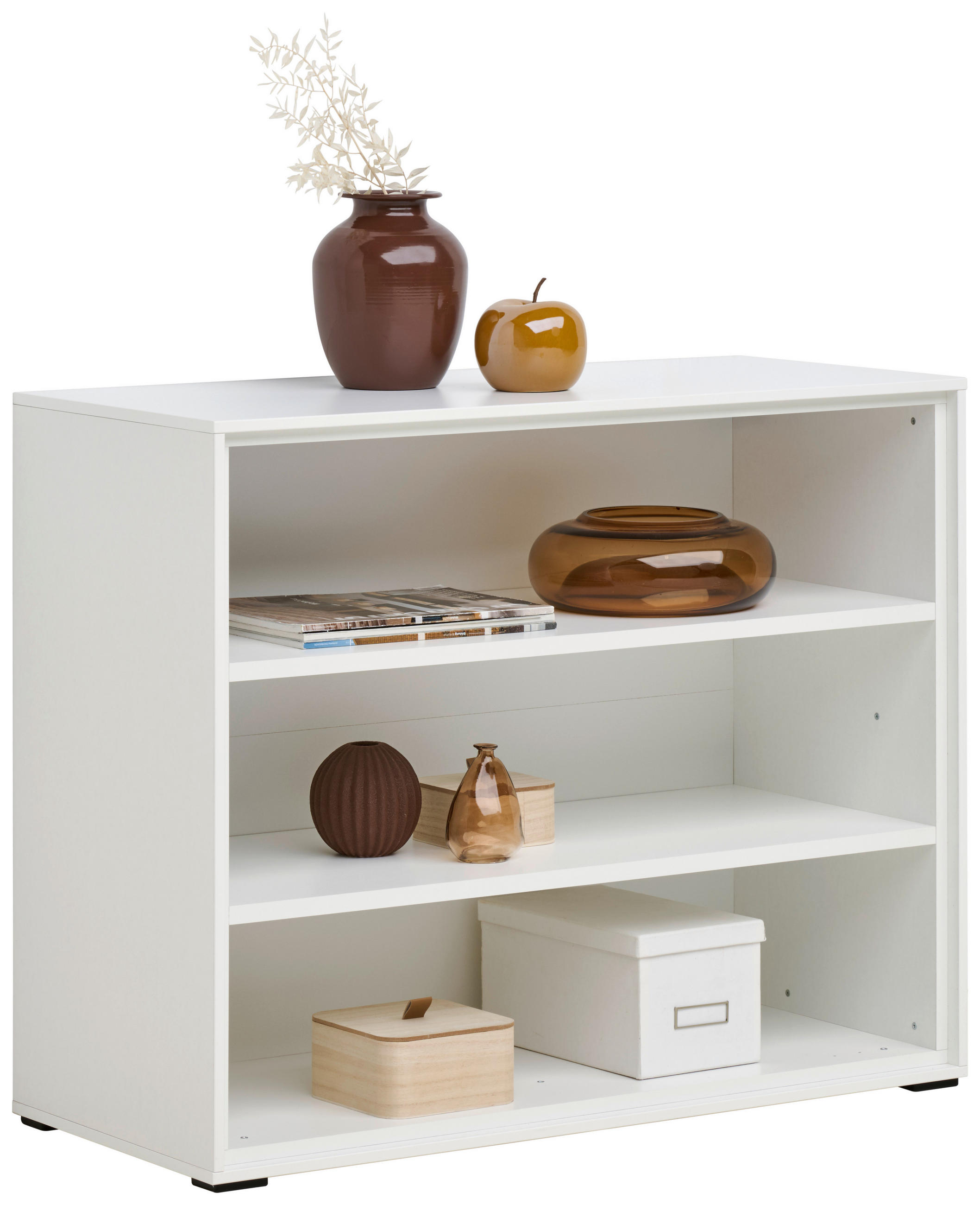 REGALELEMENT 90,9/72,6/40 cm Weiß  90,9/72,6/40 cm  - Weiß, Design, Holzwerkstoff (90,9/72,6/40cm) - home24