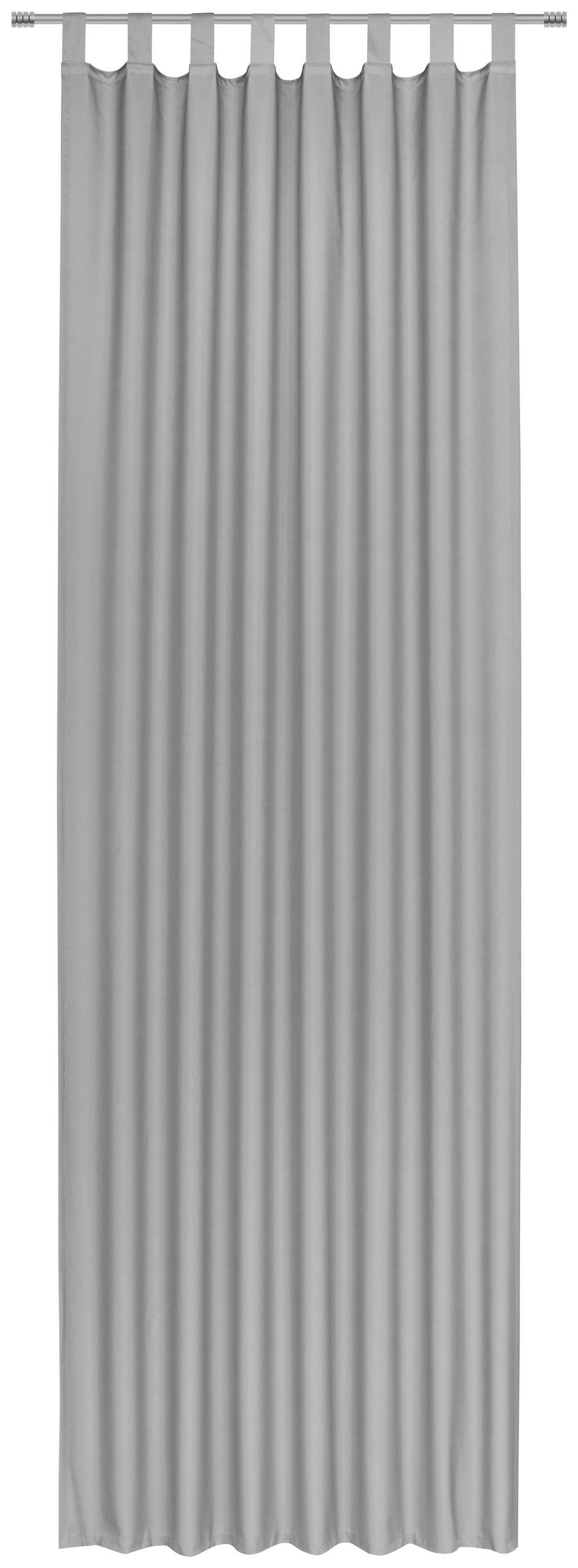 VONKAJŠÍ ZÁVES, nepriehľadné, 140/300 cm - sivá, Basics, textil (140/300cm) - Esposa