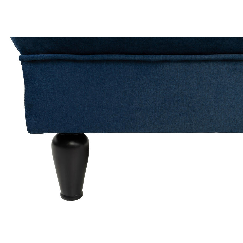Thumbnail - Mid.you Hocker, Dunkelblau, Textil, Buche, vollmassiv, quadratisch, 82x44x82 cm, Made in EU, Stühle