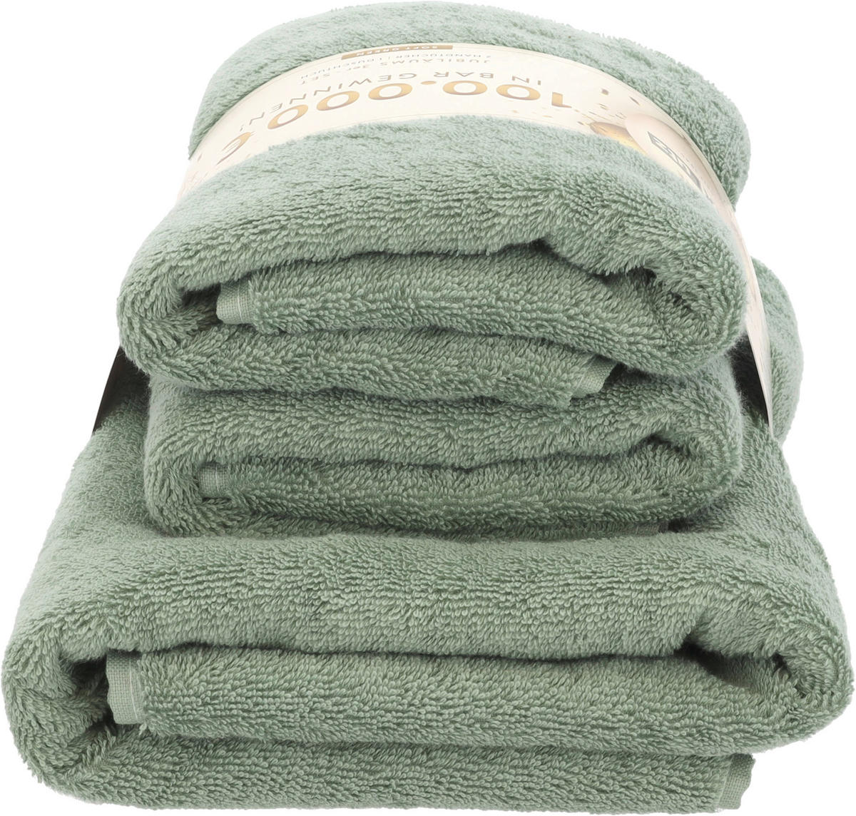 FROTTIERSET Jubiläums Set AT Grün 3-teilig  - Grün, Basics, Textil - Vossen