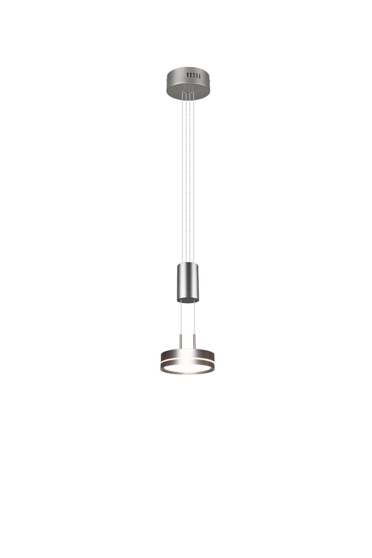 LED-HÄNGLAMPA 14/150 cm  - nickelfärgad, Basics, metall (14/150cm) - Trio Leuchten