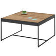 COUCHTISCH in Holz, Metall, Holzwerkstoff 83/83/45 cm  - Eichefarben/Schwarz, Design, Holz/Holzwerkstoff (83/83/45cm) - Novel