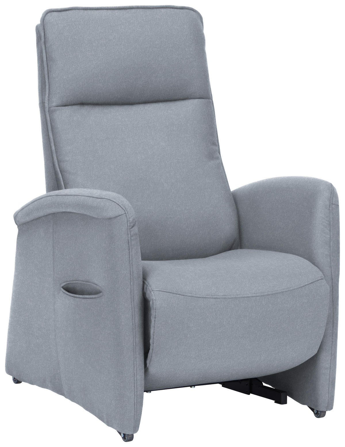 FERNSEHSESSEL in Chenille Hellblau  - Hellblau, KONVENTIONELL, Kunststoff/Textil (79-83/108/87cm) - Valdera