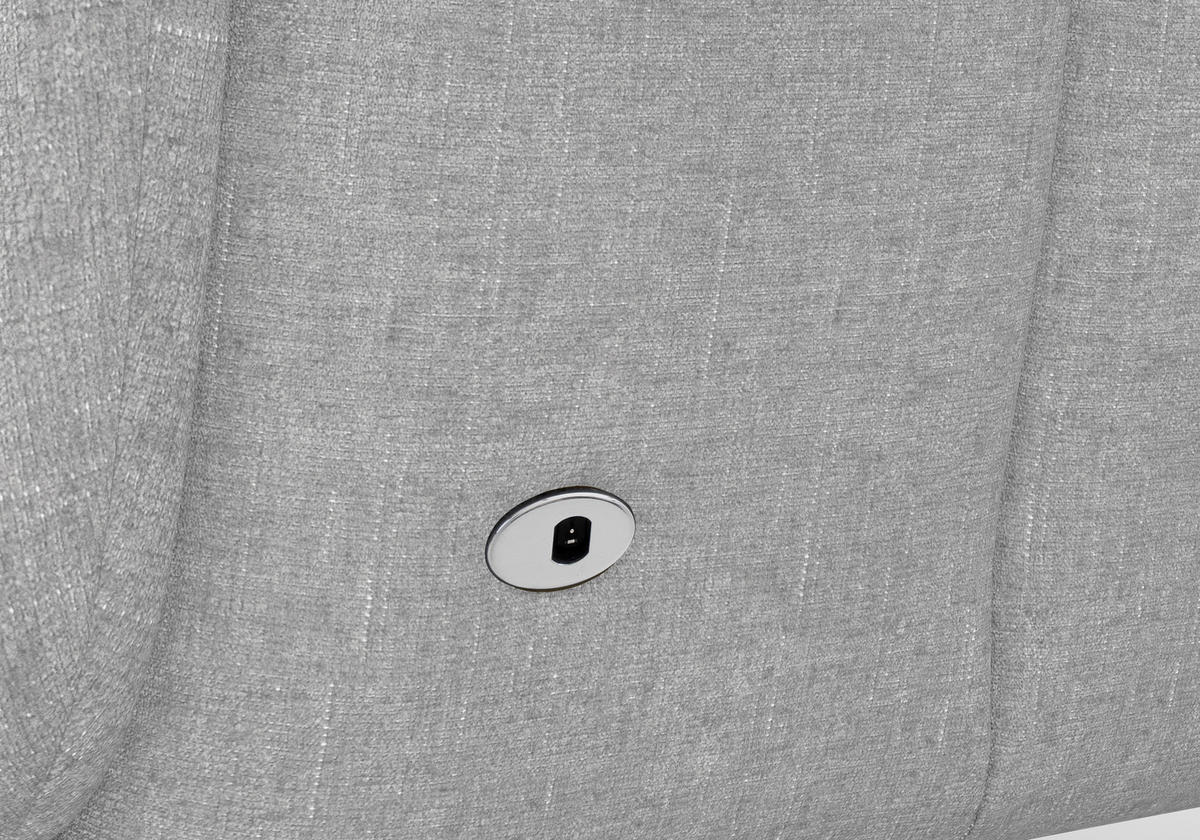 RELAXSESSEL Textil Hellgrau  - Eichefarben/Hellgrau, Konventionell, Holzwerkstoff/Textil (75/112/82cm) - Sit & More