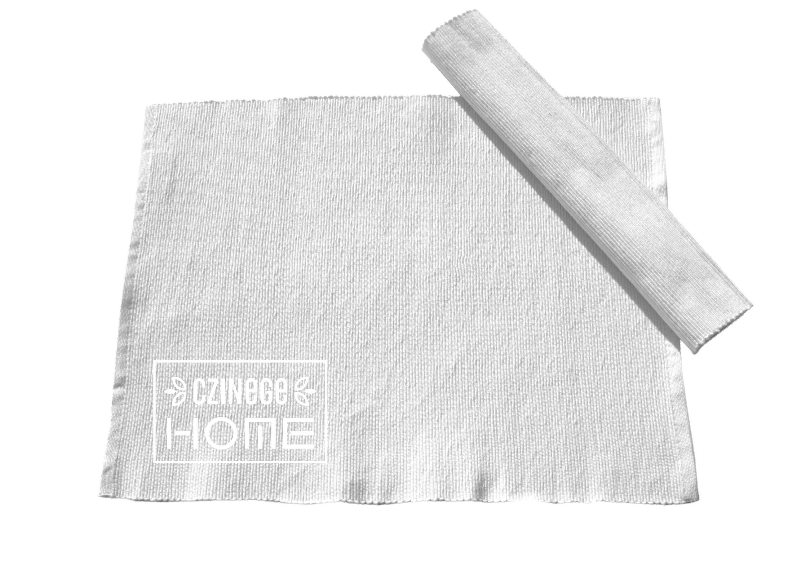 ÉTKEZŐALÁTÉT 35/45 cm textil  - fehér, Basics, textil (35/45cm)