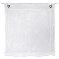 RAFFROLLO  halbtransparent   100/130 cm   - Weiß, Natur, Textil (100/130cm)