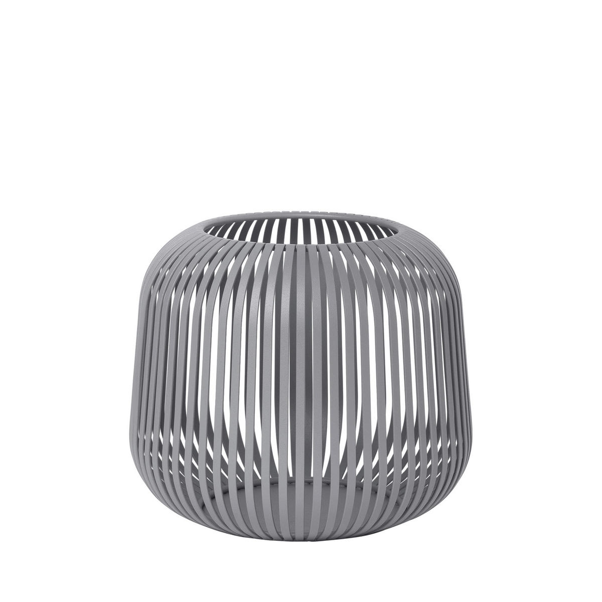 LATERNE - Grau, Design, Metall (20,5/17cm) - Blomus