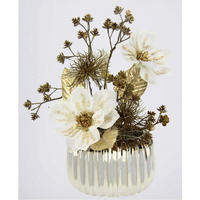 KUNSTBLUME  - Creme, Natur, Keramik (26/32cm) - X-Mas