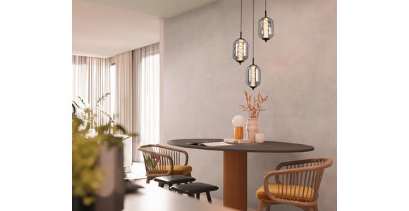 LED-HÄNGELEUCHTE 42/120 cm - Chromfarben, Design, Glas/Metall (42/120cm) - Novel