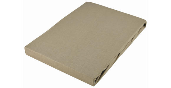 SPANNLEINTUCH 150/200 cm Jersey  - Taupe, Basics, Textil (150/200cm) - Novel