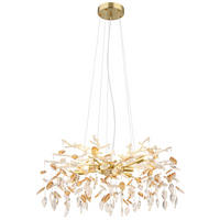LUSTR, 61/120 cm  - jantarové barvy/barvy zlata, Konvenční, kov/sklo (61/120cm)