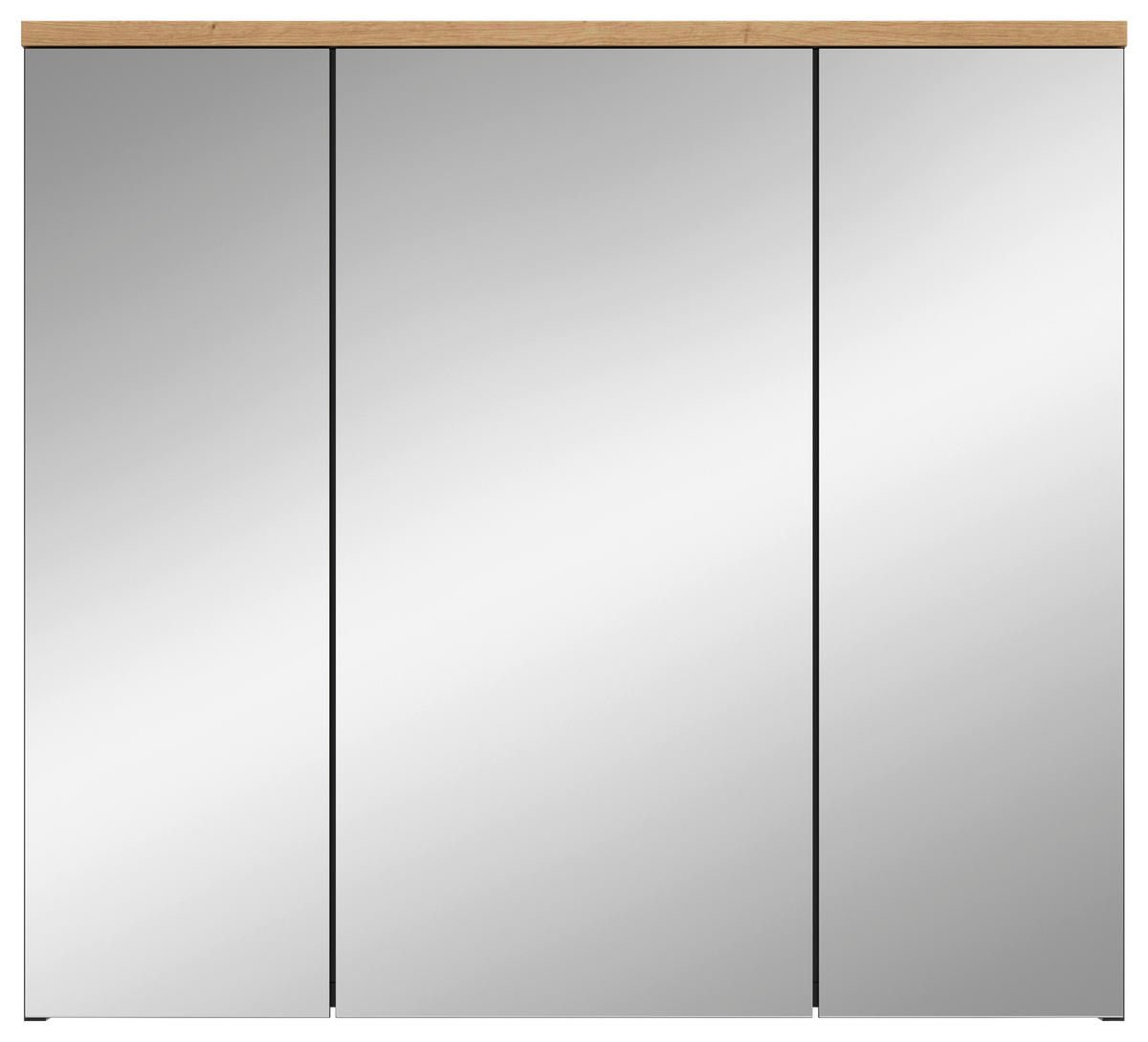 OMARA Z OGLEDALOM 80/73/21 cm  - Moderno, steklo/leseni material (80/73/21cm) - MID.YOU