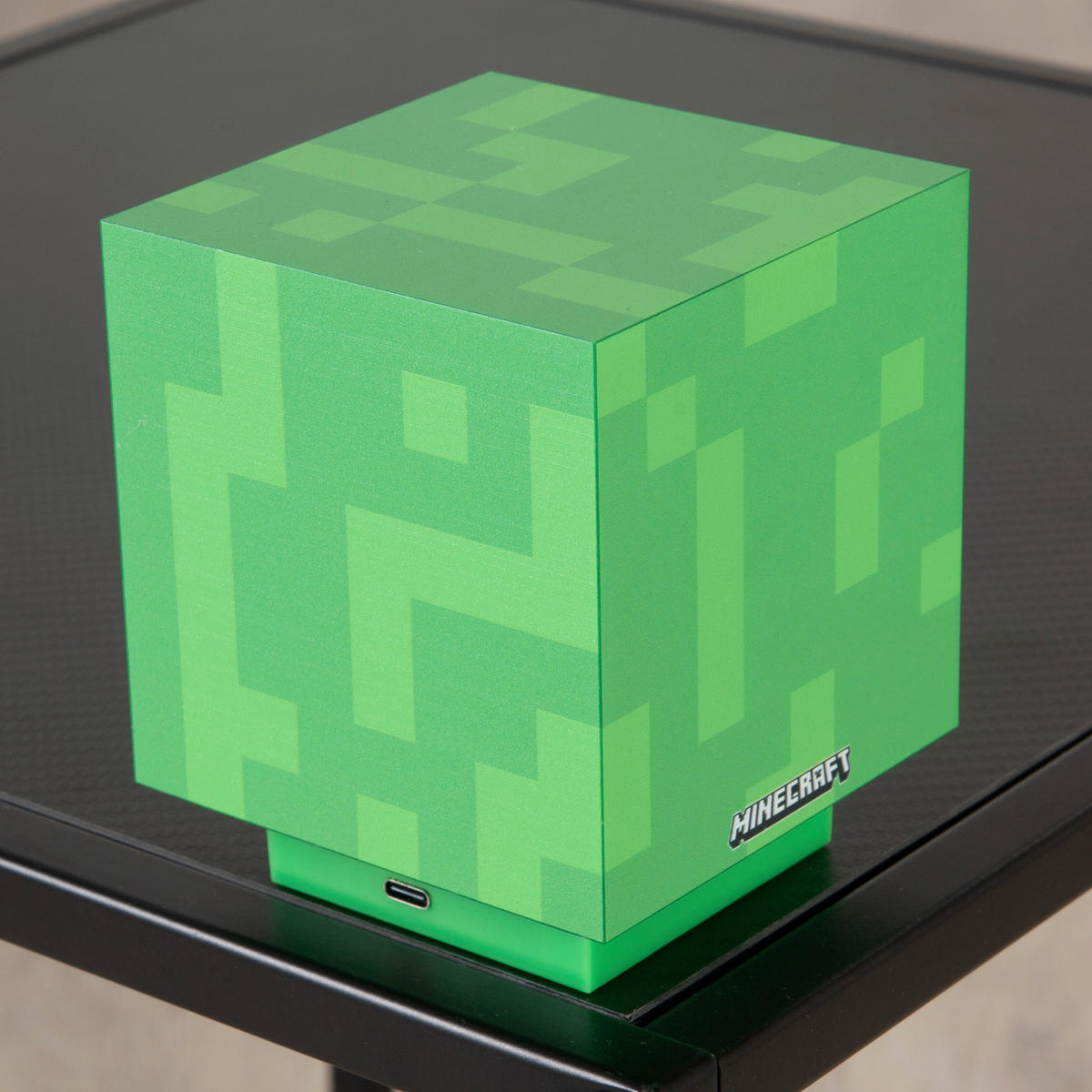 LED-DEKOLEUCHTE - Hellgrün/Grün, Trend, Kunststoff (9/11/9cm) - Minecraft