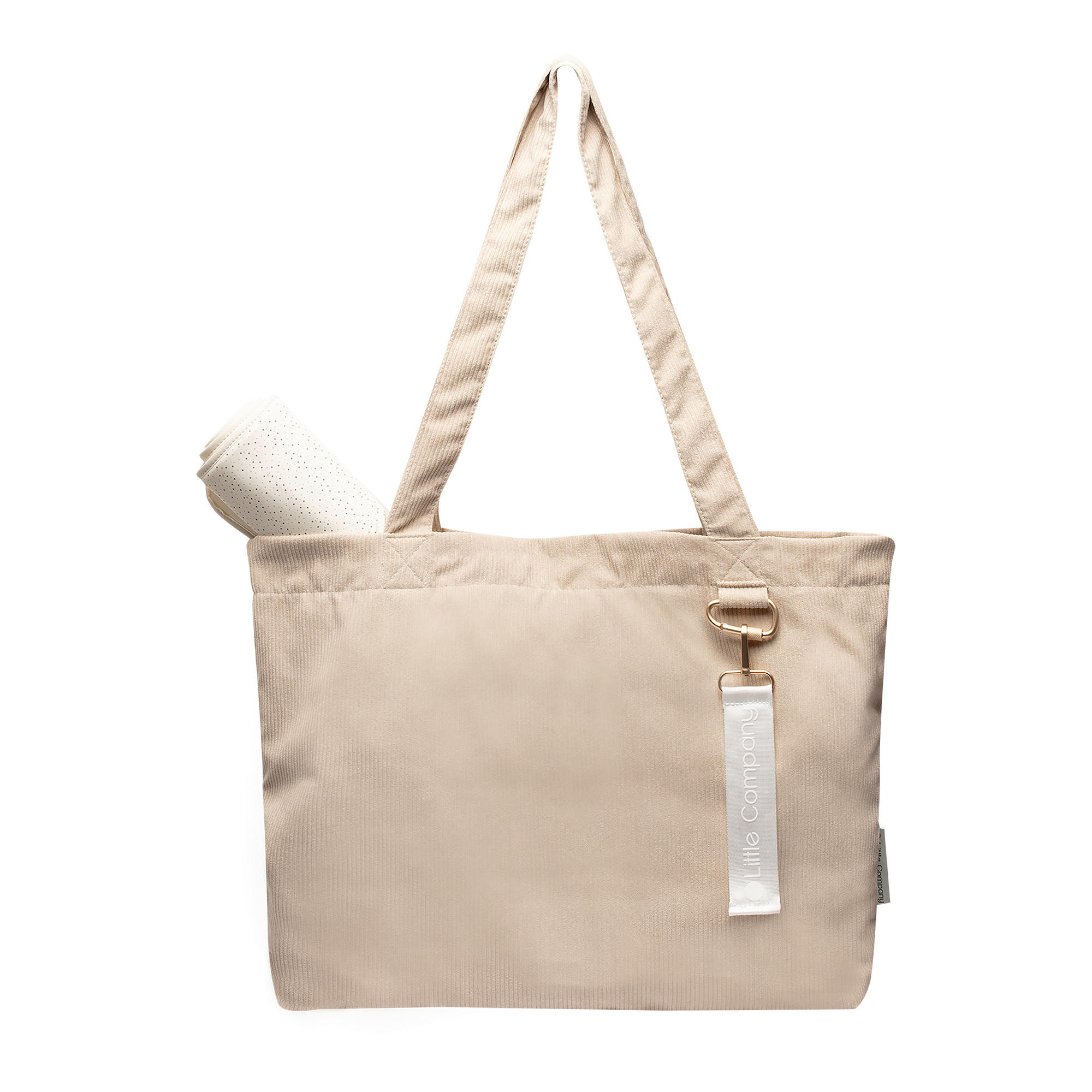 TORBA ZA PREVIJANJE - boje pijeska/bež, Basics, tekstil (45/37/15cm)