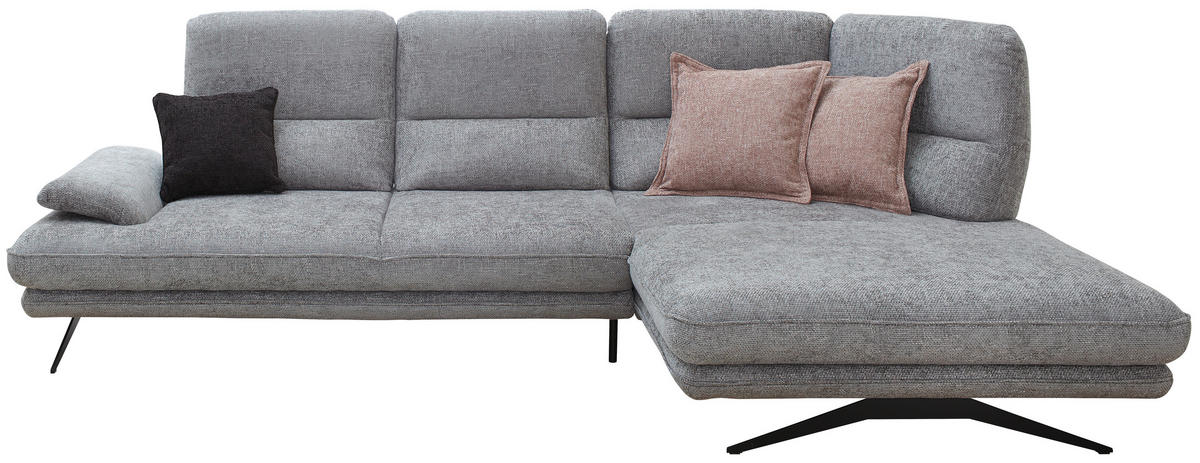 COLȚAR, textil, gri, 309/182 cm - negru/gri, Design, metal/textil (309/182cm) - Stylife