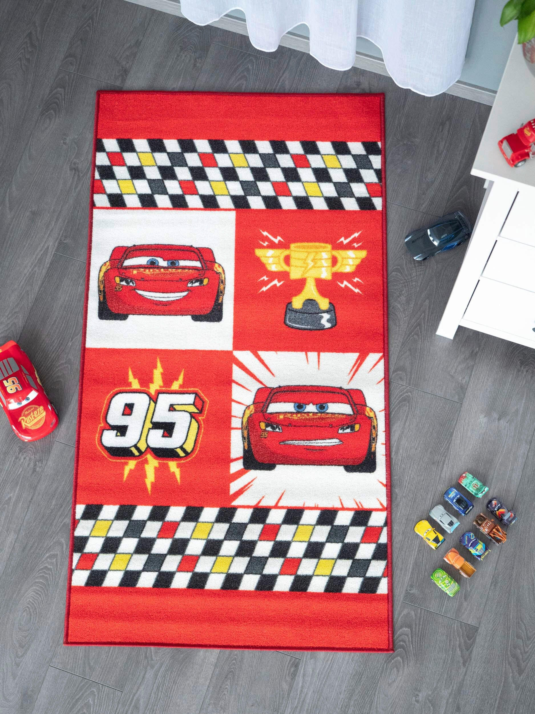 GYEREKSZŐNYEG  DISNEY CARPET  - piros, Basics, műanyag/textil (80/150cm)
