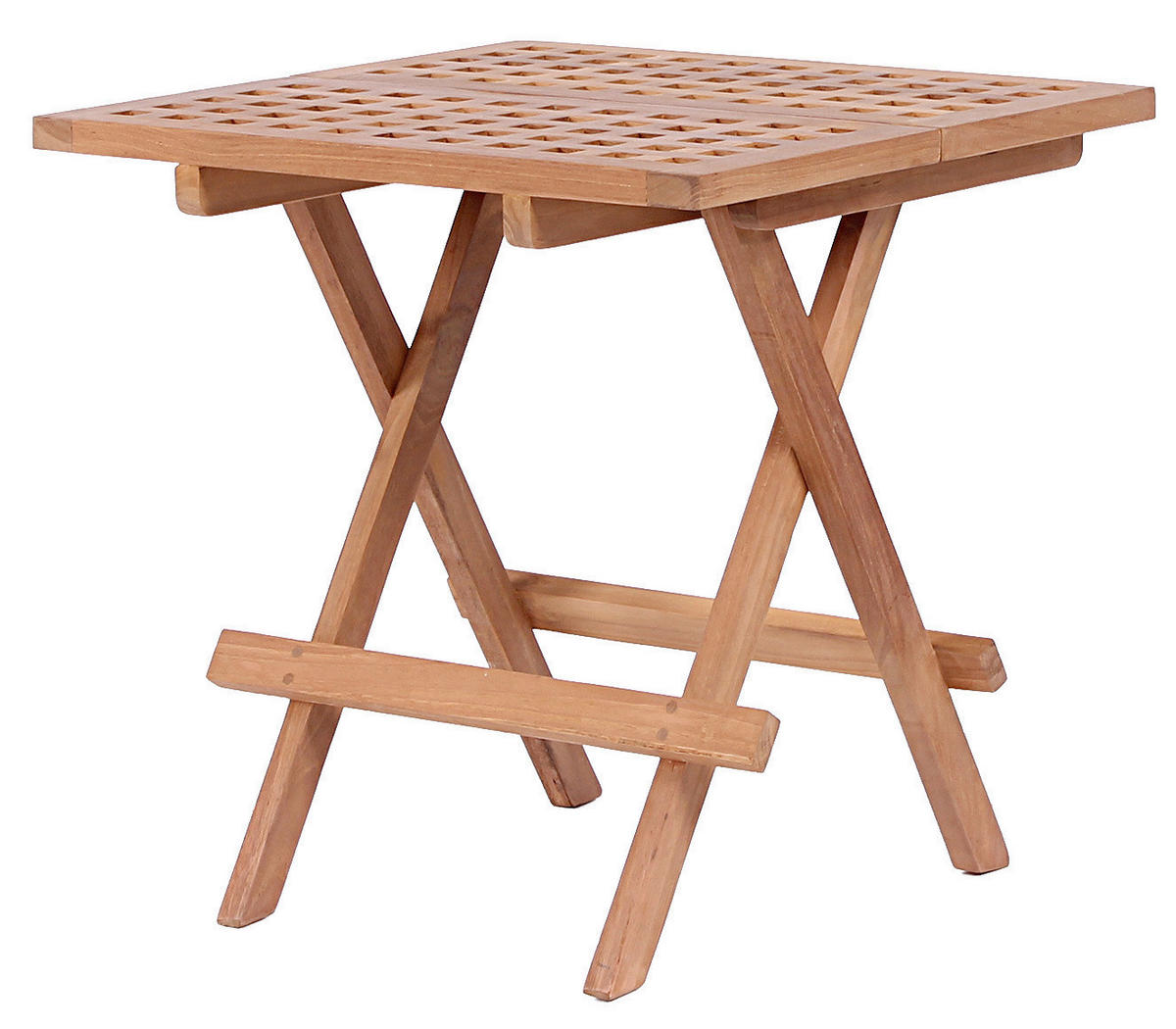 GARTENBEISTELLTISCH Holz  - Teakfarben, Basics, Holz (50/50/50cm) - Gardenson