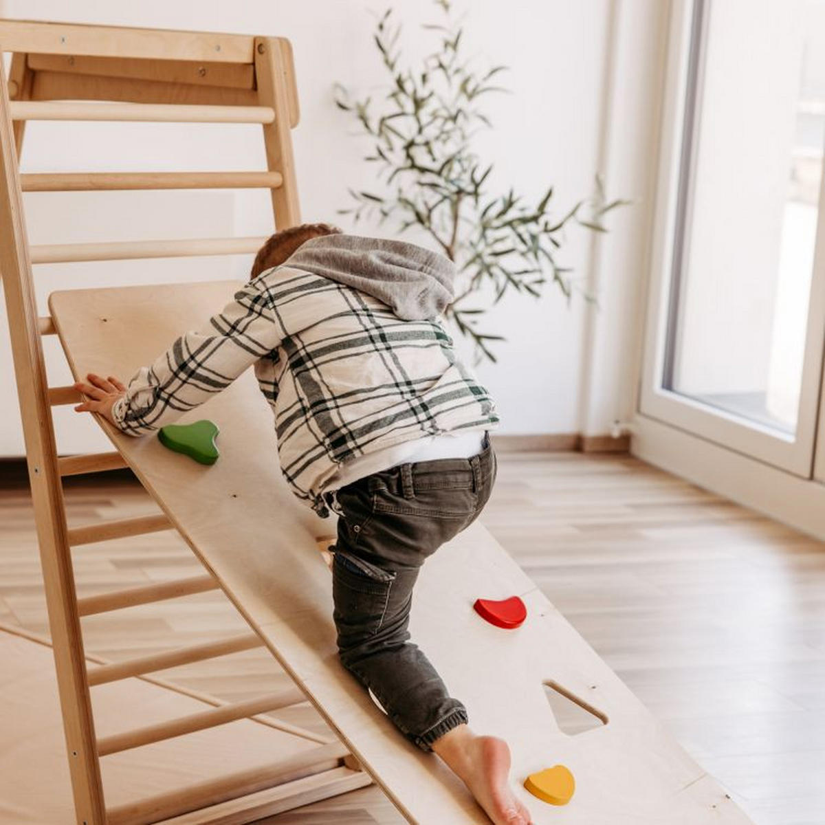 KLETTERGERÜST ZUBEHÖR - Birkefarben, Basics, Holz (140/50cm) - CLIFF