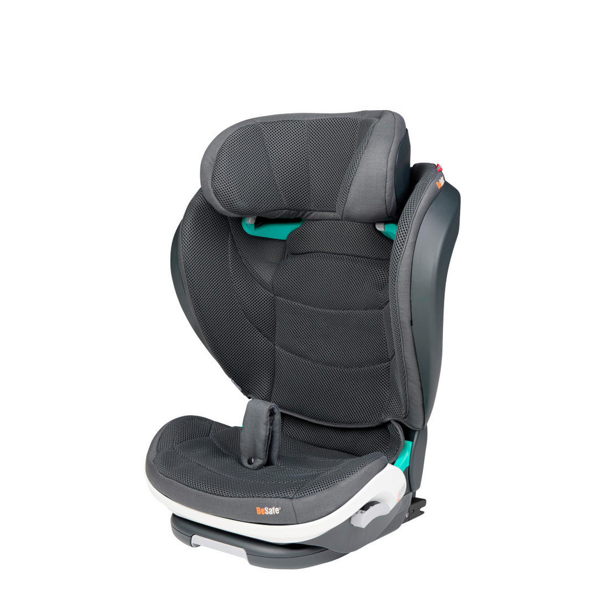 DJEČJA AUTOSJEDALICA  IZI FLEX FIX 2 I-SIZE  - antracit, Basics, tekstil/plastika (7kg) - Besafe