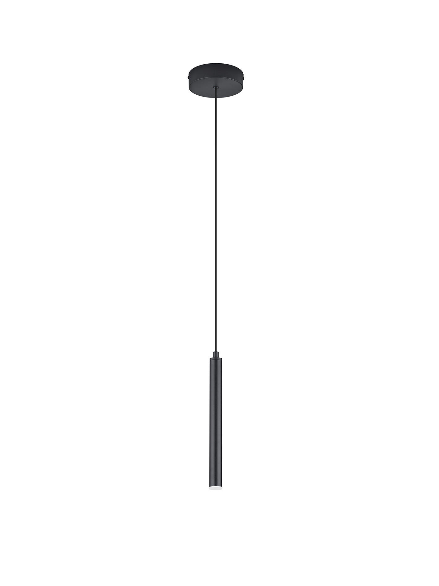 LED-HÄNGELEUCHTE Musterring 13/150 cm   - Schwarz, KONVENTIONELL, Metall (13/150cm) - Musterring