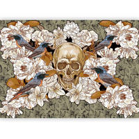 FOTOTAPETE - Beige/Grün, Basics, Textil (300/210cm) - artgeist