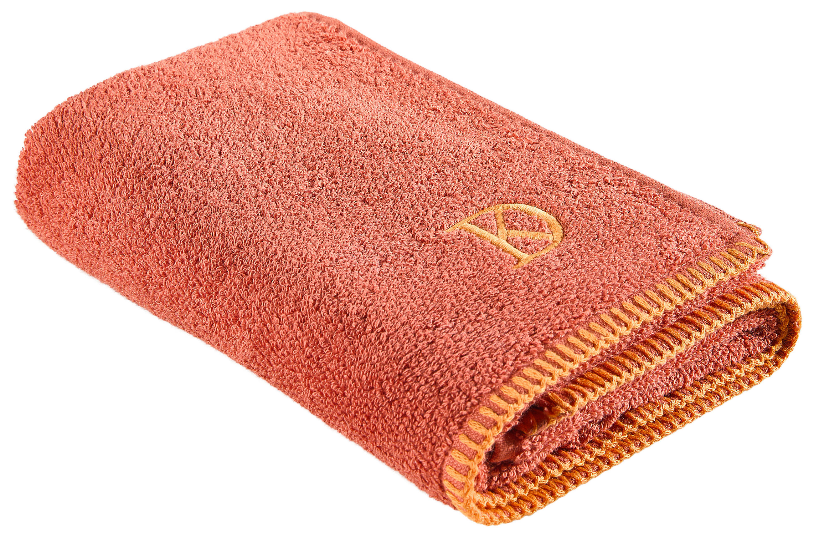 HANDTUCH BOLANO Dunkelorange  - Dunkelorange, KONVENTIONELL, Textil (50/100cm) - Dieter Knoll