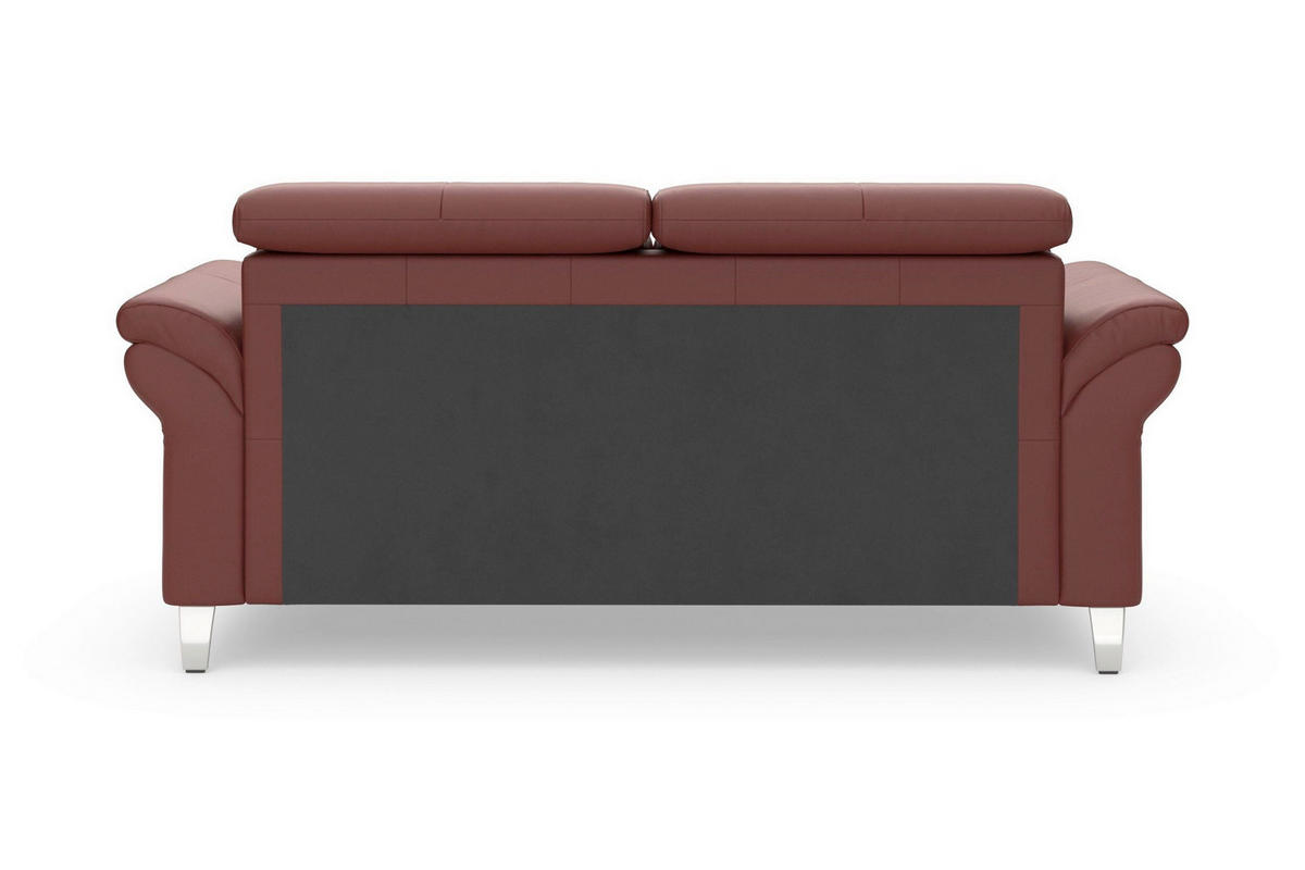 3-SITZER-SOFA 186/84/93 cm ARNGAST E in Echtleder Rotbraun   - Chromfarben/Rotbraun, Basics, Leder/Textil (186/84/93cm) - Sit & More