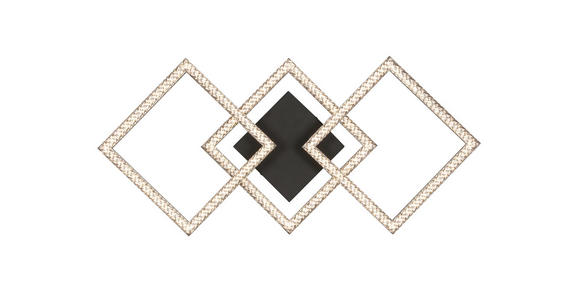 LED-DECKENLEUCHTE 76,4/35,7/8 cm   - Schwarz, Design, Kunststoff/Metall (76,4/35,7/8cm) - Novel