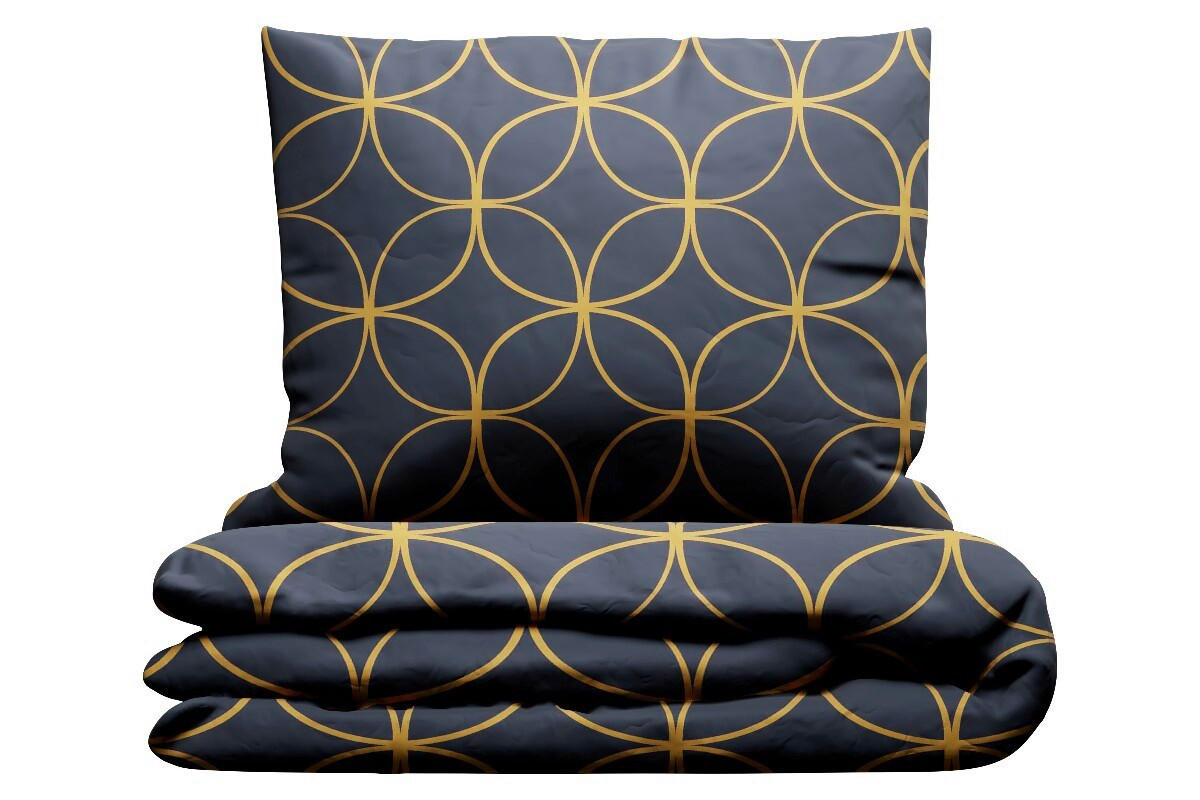 BETTWÄSCHE 140/220 cm  - Gelb/Dunkelblau, Design, Textil (140/220cm) - Grund