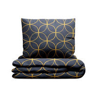 BETTWÄSCHE 140/220 cm  - Gelb/Dunkelblau, Design, Textil (140/220cm) - Grund