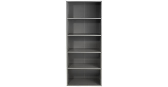 AKTENREGAL 80/197/40 cm  - Schwarz/Graphitfarben, MODERN, Holzwerkstoff/Kunststoff (80/197/40cm) - Novel