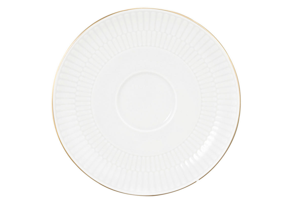 FAT  16 cm   - vit/guldfärgad, Klassisk, keramik (16cm) - Seltmann Weiden