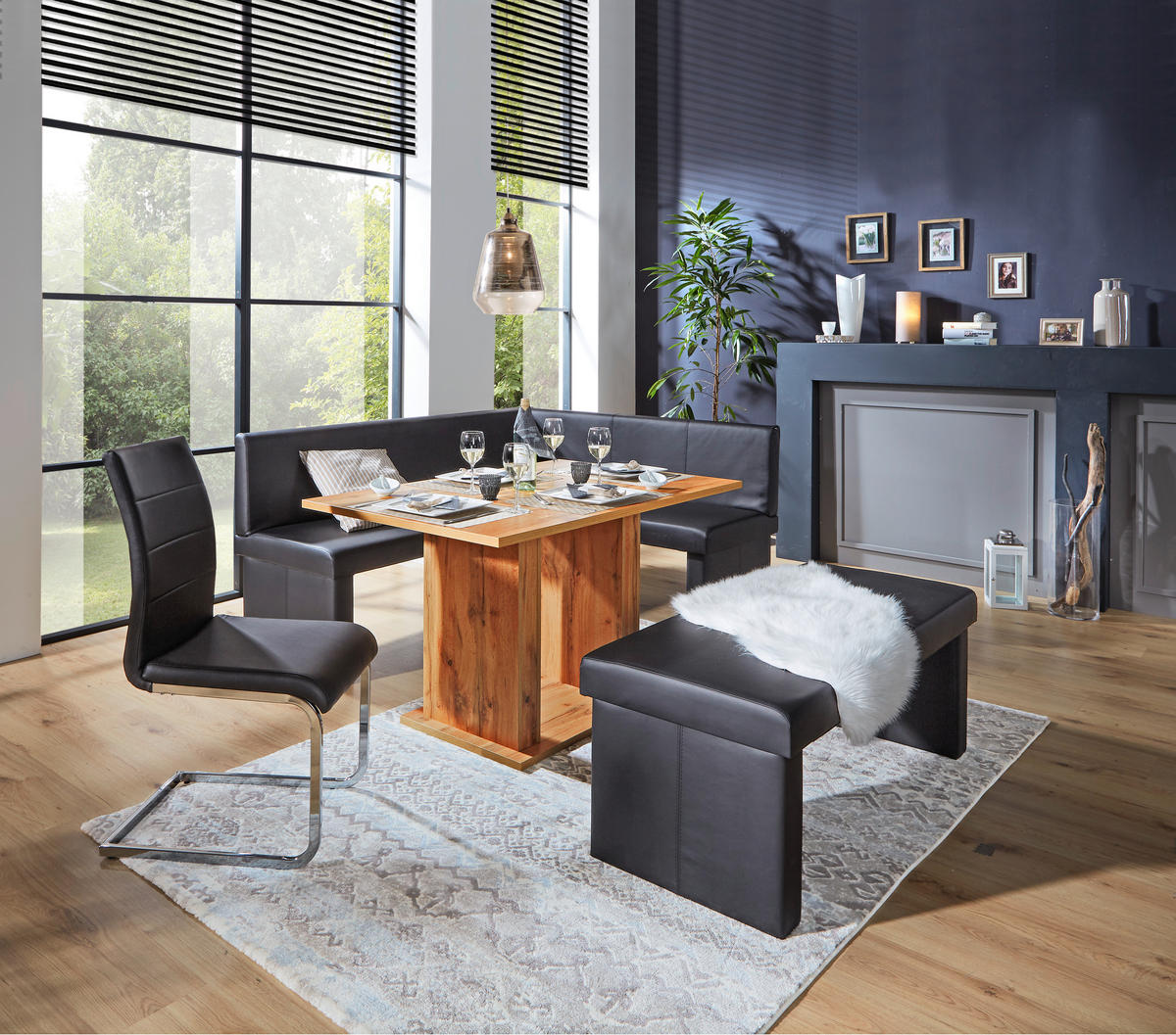 ESSTISCH rechteckig Eichefarben  - Eichefarben, MODERN, Holzwerkstoff (120/80/74cm) - home24