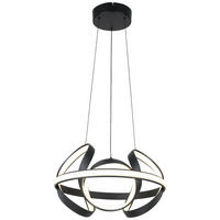 HÄNGELEUCHTE 41,5/120 cm  - Schwarz, Trend, Kunststoff/Metall (41,5/120cm) - Collet's Monde