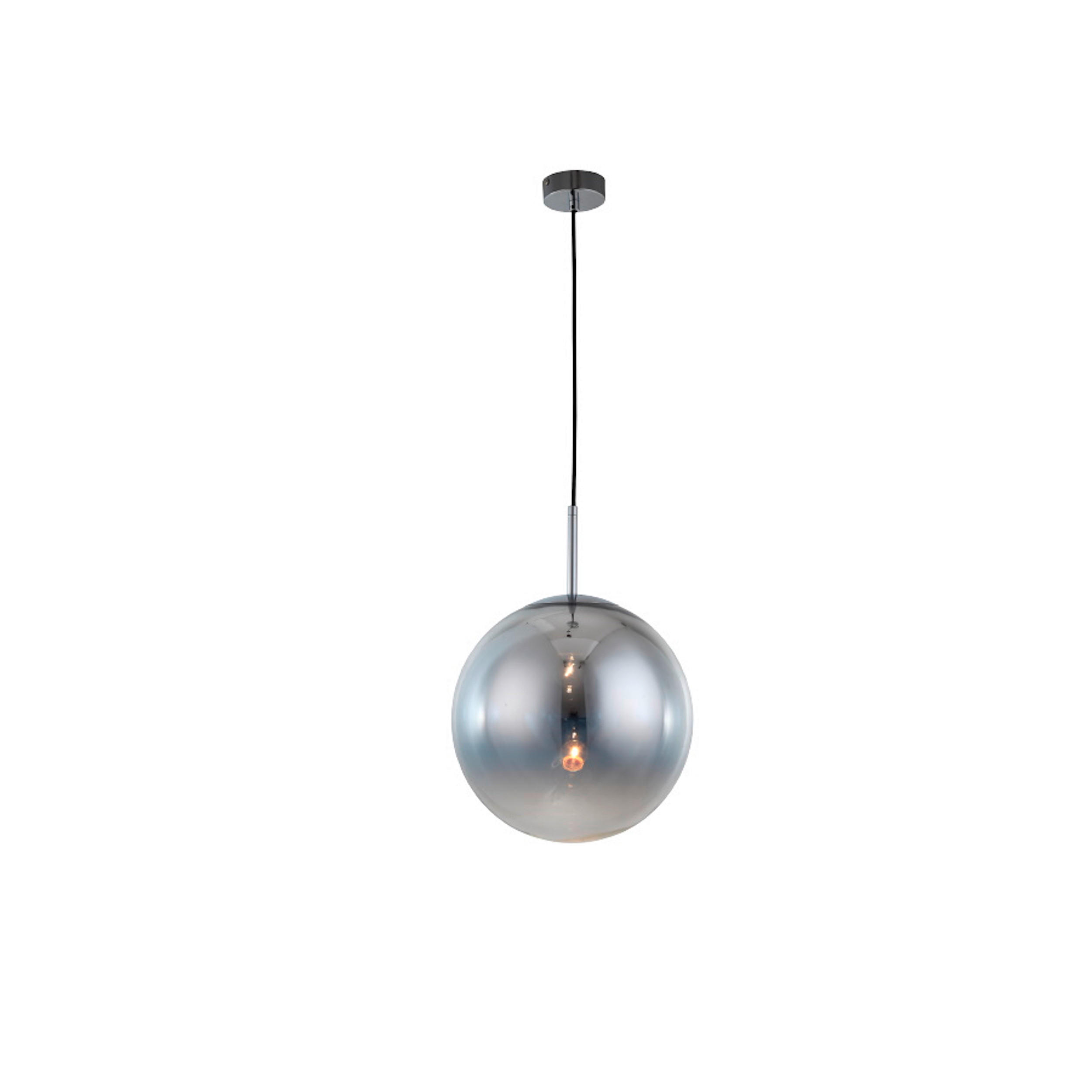 HÄNGELEUCHTE 30/150 cm    - Chromfarben, Konventionell, Glas (30/150cm)