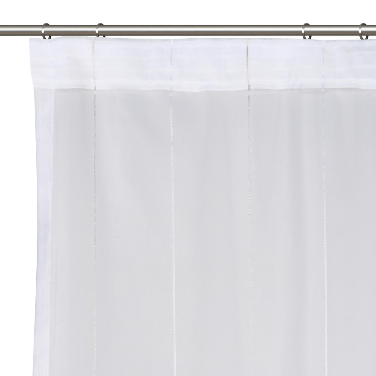 FERTIGSTORE  halbtransparent   300/145 cm  - Weiß/Grau, Basics, Textil (300/145cm) - Esposa