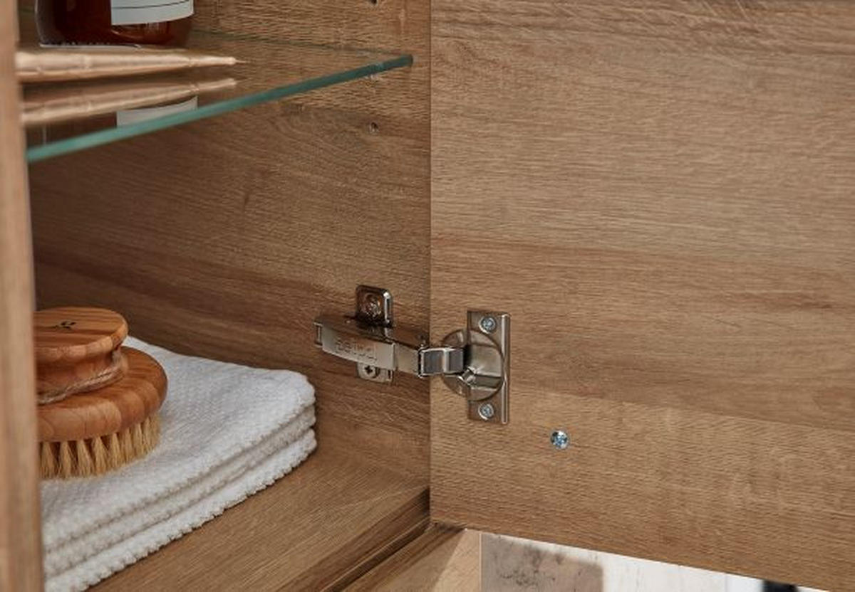 HÄNGESCHRANK 30/70/32,5 cm  - Eichefarben/Schwarz, MODERN, Glas/Holzwerkstoff (30/70/32,5cm) - Pelipal